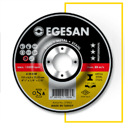 Pro Serisi Metal Taşlama Taşları 115 x 6,0 x 22,23 A 24 R BF