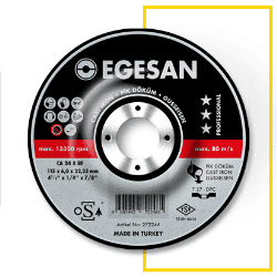 Pro Serisi Pik Dkm Taşlama Taşları 115 x 6,0 x 22,23 CA 24 R BF