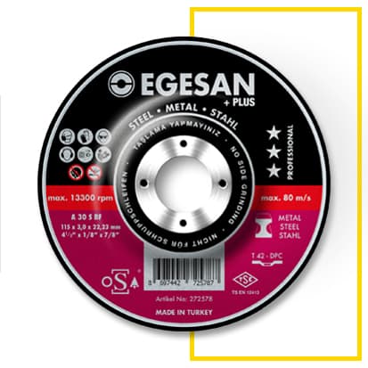 Plus Serisi Metal Kesme Taşları 115 x 3,0 x 22,23 A 30 S BF
