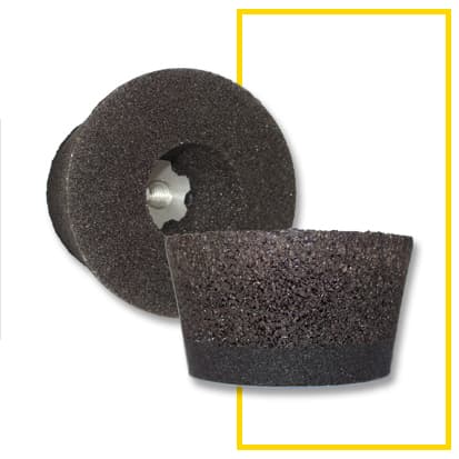 SC Alüminyum Burçlu Mozaik Taşı / Konik 100 x 45 x 14 SİC 16 Q BA