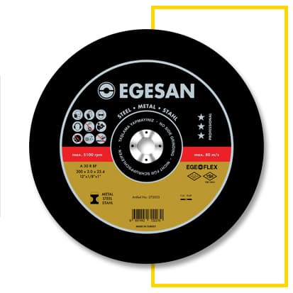 Sabit Tezgahlar iin Pro Serisi Metal Kesme Taşları 300 x 3,0 x 25,4 A 30 R BF