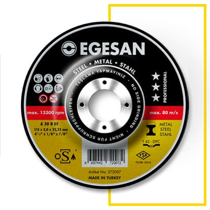 Pro Serisi Metal Kesme Taşları 115 x 3,0 x 22,23 A 30 R BF