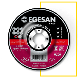 Plus Serisi Metal Taşlama Taşları 115 x 6,0 x 22,23 A 24 S BF