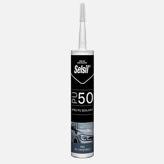 Selsil PU 50 Pro Yapıştırıcı Siyah 280 ML
