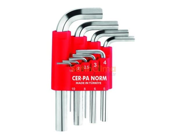 NİKEL KAPLAMALI TORX ALLEN ANAHTAR TAKIMI - 8 PARÇA