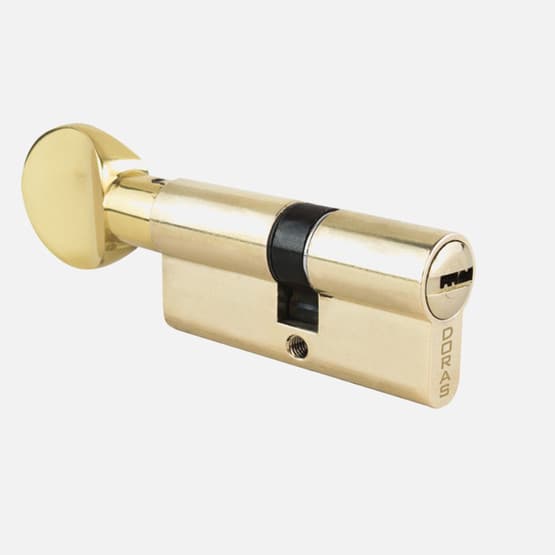 Doras Topuzlu Pirinç Barel 68mm Sarı Bilyalı Mandallı