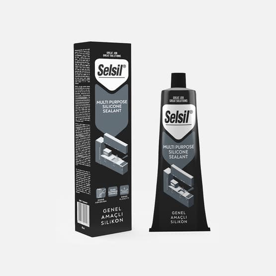 Selsil Genel Amaçlı Tüp Silikon Şeffaf 50 ML
