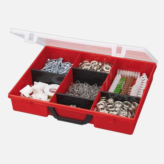 Wisent Organizer 4, 34 BöLümeneli, kırmızı 
