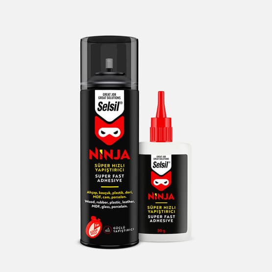 Selsil Ninja Süper Hızlı Yapıştırıcı Kit 200 ML+50 GR
