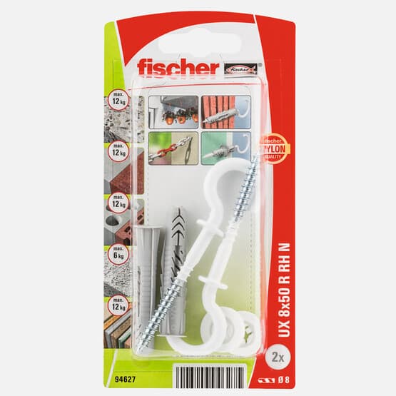 Fischer UX 8x50 Universal Dübel Yuvarlak Kancalı