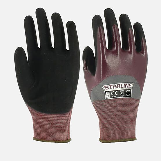 Starline Nitril Eldiven - Mor 151600 9/L 