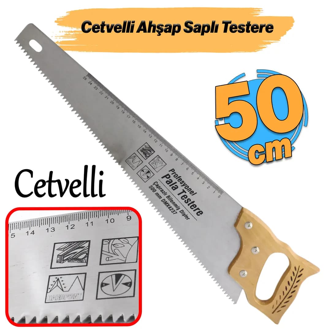 AHŞAP SAPLI PALA TESTERE 50CM