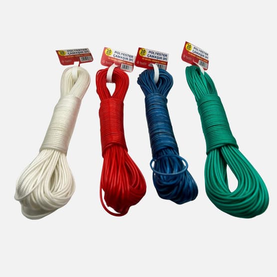 Pvc Kaplama Polyester Çamaşır İpi 20m 