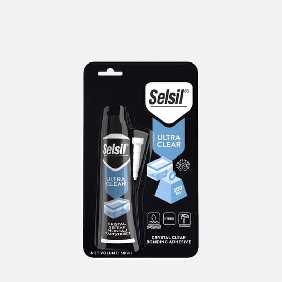 Selsil Ultra Clear Kristal Şeffaf Montaj Yapıştırıcı 50 ML
