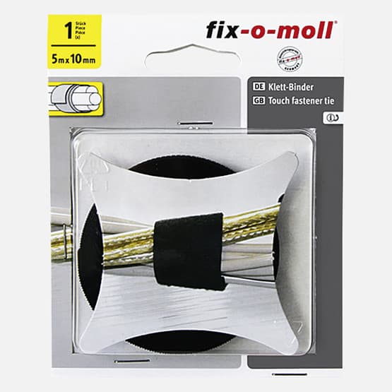 Fix-o-moll Cırtbant Bağlayıcı Siyah 