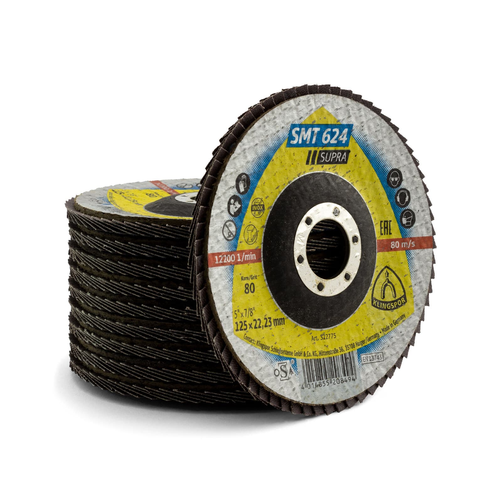 125 X 22 SC-80 FIBER DISK