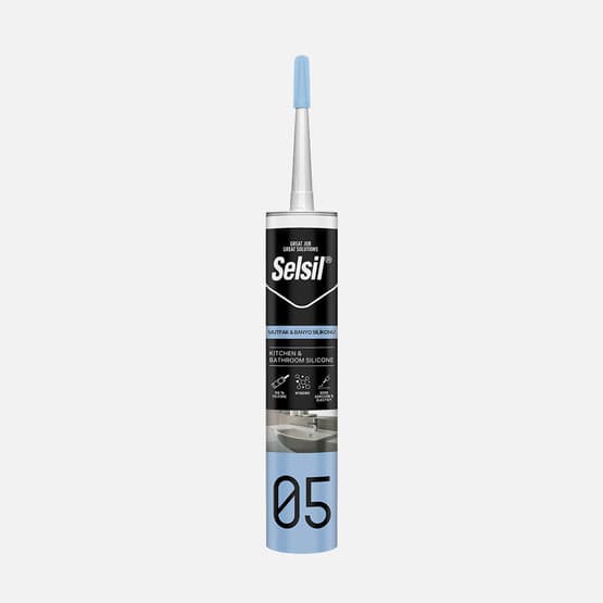 Selsil Mutfak ve Banyo Silikonu (Anti-Küf) Beyaz 280 ML