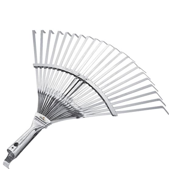 Raco Ahşap Saplı Ayarlı Metal Çim ve Yaprak Toplama Tırmığı 30-45 cm