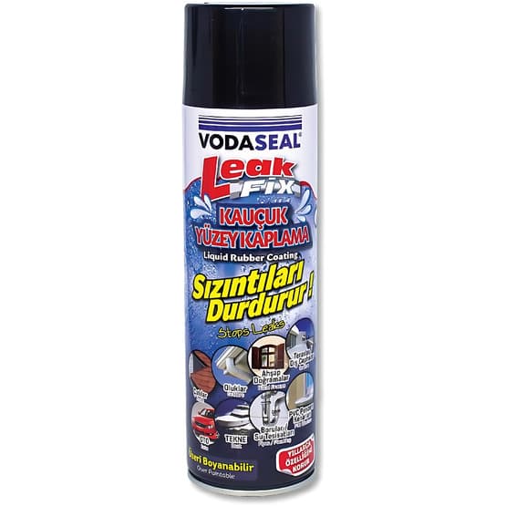Vodaseal Leak Fix İzolasyon Spreyi Siyah Kauçuk 500ML