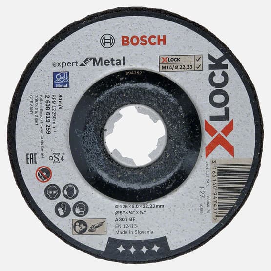Bosch X-LOCK 125x6,0 mm Expert for Metal Taşlama Diski 