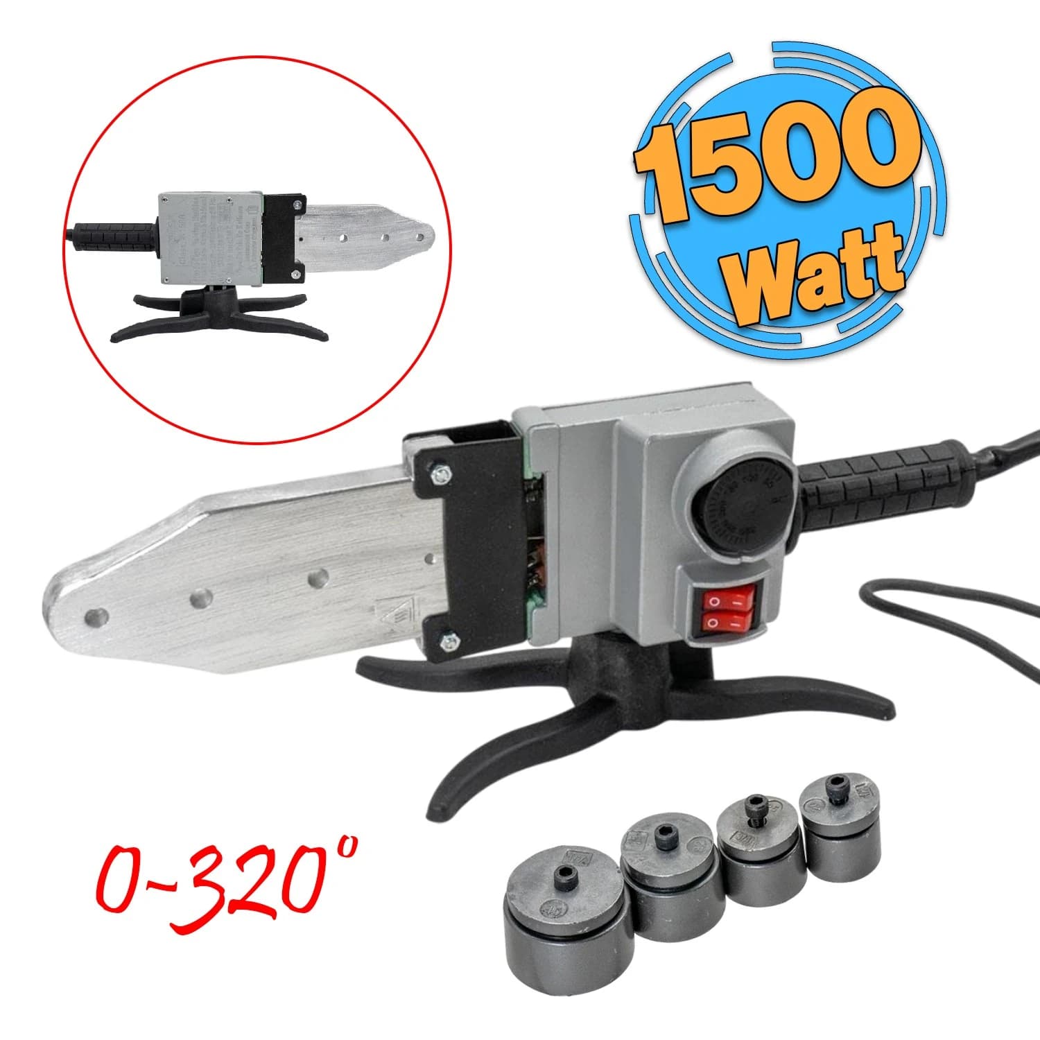 1500 W PLASTİK BORU KAYNAK MAKİNASI (TEK MAKİNA)