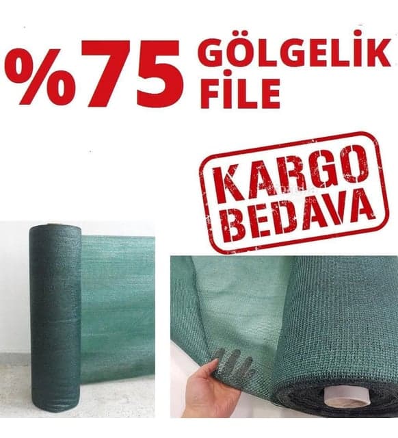 GÖ070400 GÖLGELİK %75 4 MT*100 MT (65GR/METREKARE)