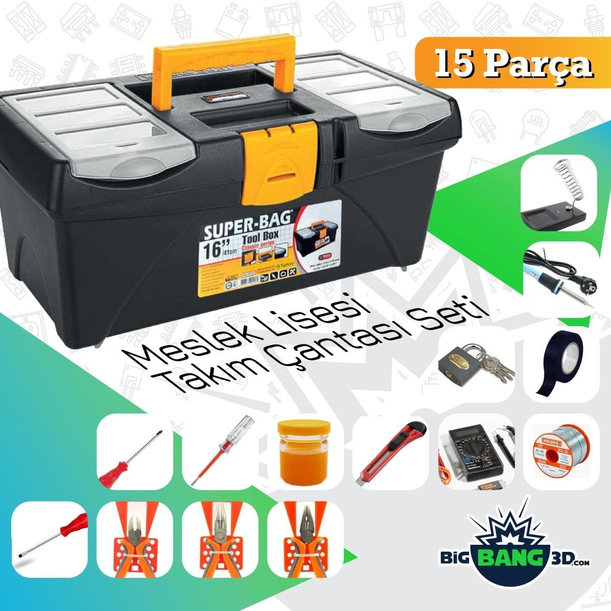 X PLUS ELEKTRONİKÇİ TAKIM SET 9 LU