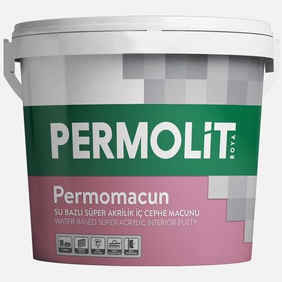 Permomacun Süper Akrilik Su Bazlı Dış Cephe Macunu