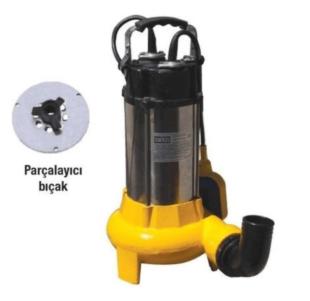 V1100DF DÖKÜM GÖV.ATIK SU POMPASI 1,5HP BIÇAKLI