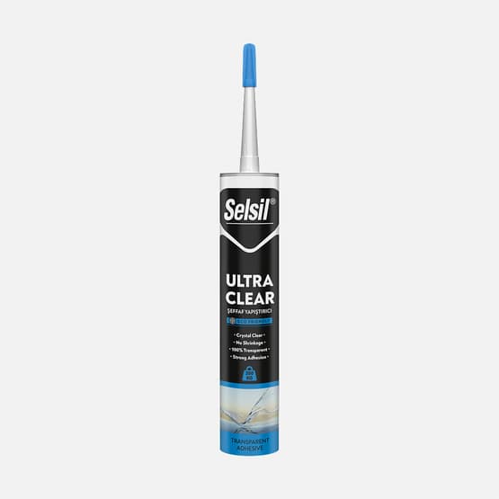 Selsil Ultra Clear Kristal Şeffaf Montaj Yapıştırıcı 290 ML
