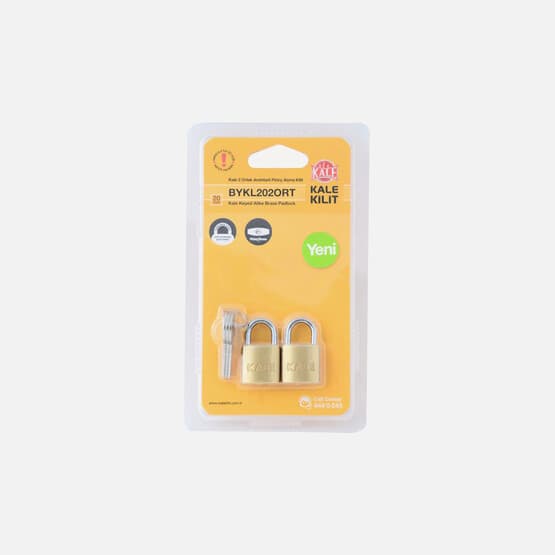 Kale Kilit 2 x ortak Anahtarlı Pirinç Asma Kilit 20 mm 