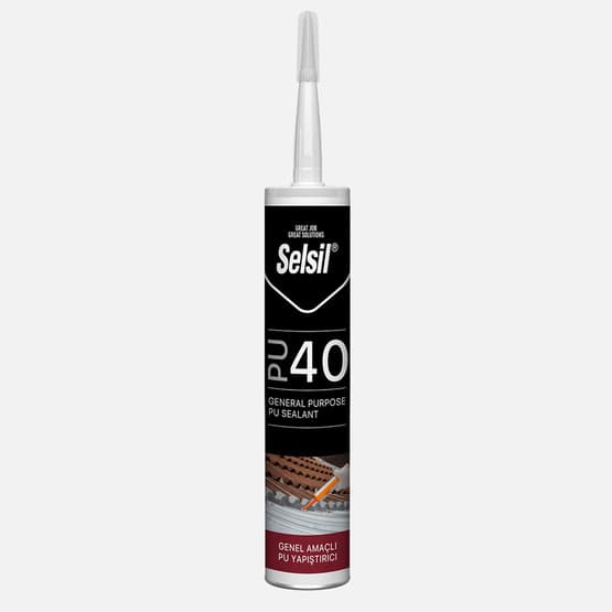 Selsil PU 40 Genel Amaçlı PU Yapıştırıcı Gri 600 ML
