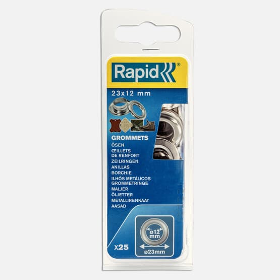 Rapid Kuşgözü Delik Halka 12 mm 25 Adet  2Parça 