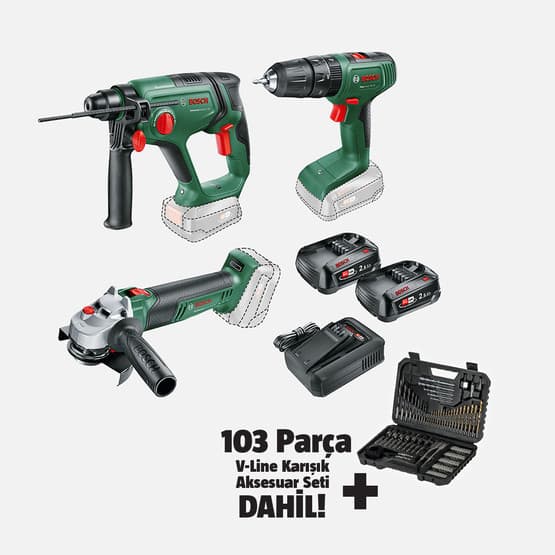Bosch Univesal 3'lü Makine Seti