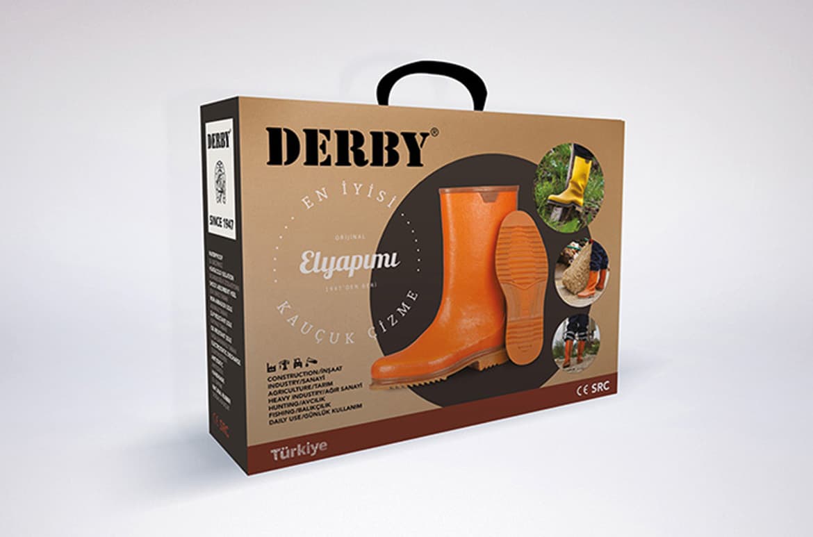 DERBY PRES KAUÇUK ÇİZME OB 42