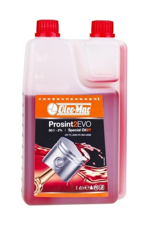 OLEO-MAC PROSINT2 EVO İKİ ZAMANLI MOTOR YAĞI KIRMIZI 1 LT ÖLÇEKLİ