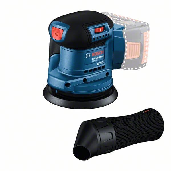 BOSCH GEX 185-LI 125MM AKÜLÜ KÖMÜRSÜZ EKSANTRİK ZIMPARA 18V (SOLO)