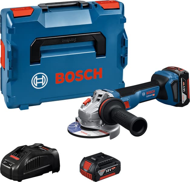 BOSCH GWS 18V-11 S AKÜLÜ AVUÇ TAŞLAMA DEVİR AYARLI KÖMÜRÜSÜZ 18V 2X4AH AKÜ 115-125MM