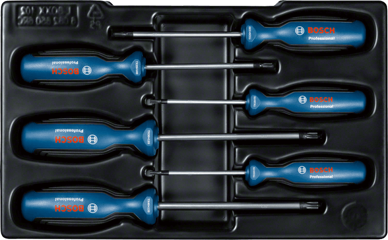 BOSCH PROFESYONEL TORX TORNAVİDA SETİ 6 PARÇA SET 2 6 TX TORNAVİDA İÇERİR