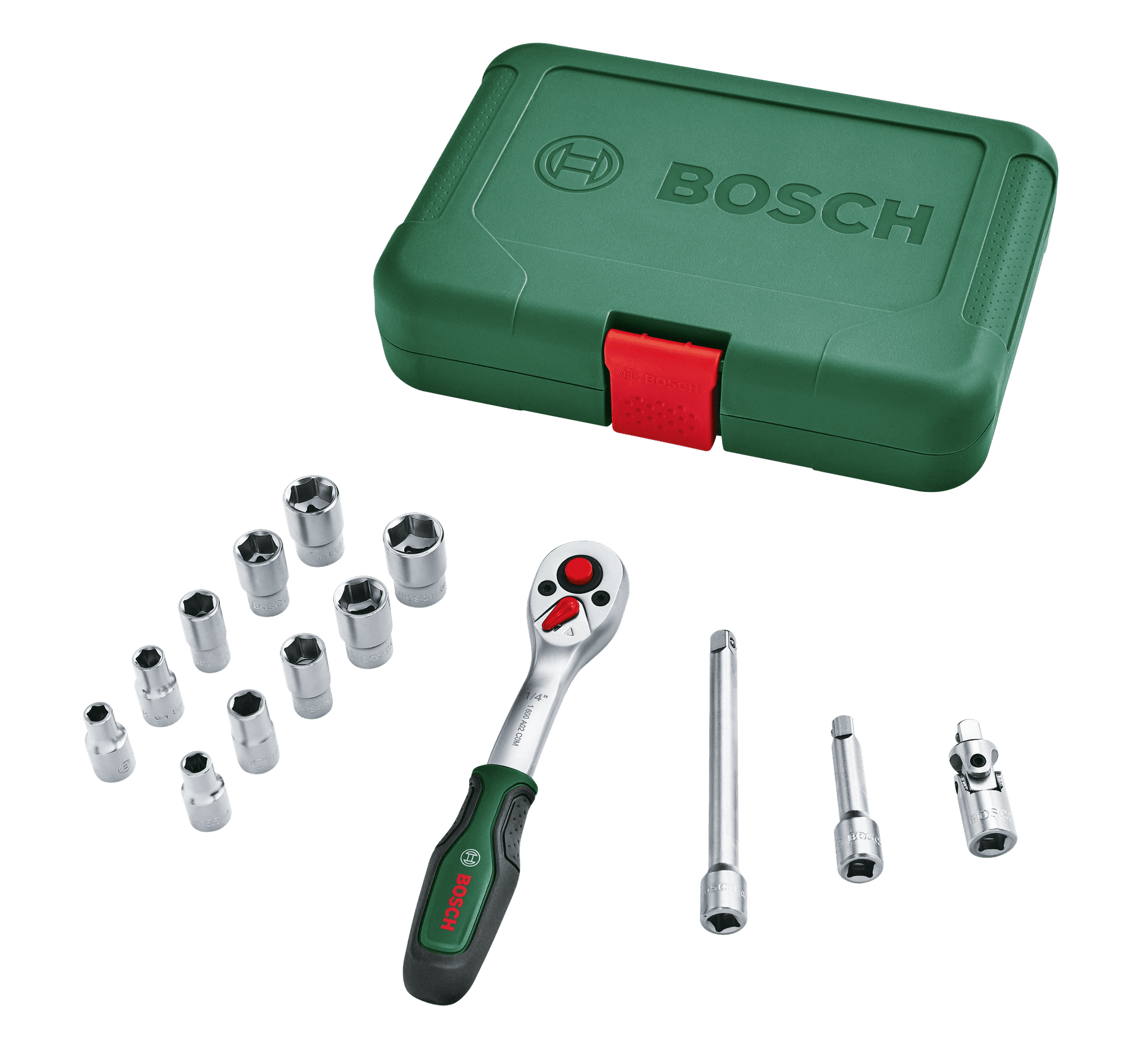 BOSCH YEŞİL SERİ LOKMA SETİ 14 PARÇA 1/4"