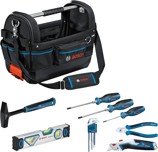 BOSCH PROFESYONEL EL ALETİ SETİ 8 PARÇA + GWT 20 ÇANTA