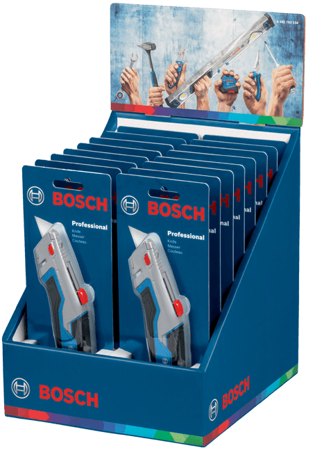 BOSCH PROFESYONEL DEĞİŞTİRİLEBİLİR MAKET BIÇAĞI 180MM 16 LI STANDLI PAKET