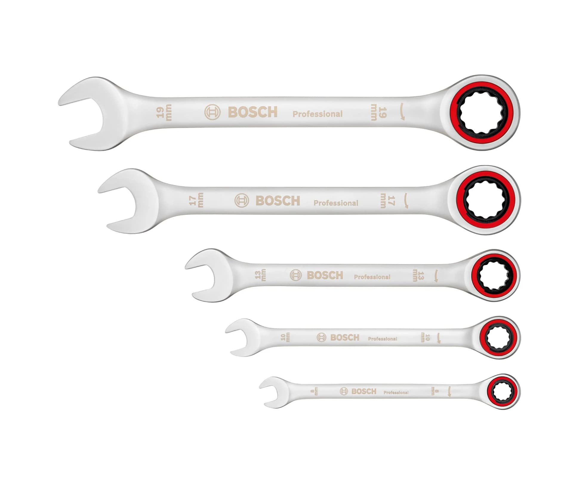 BOSCH CIRCIR KOMBİNE ANAHTAR SETİ 5 PARÇA 8,10,13,17,19MM