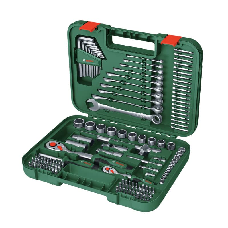 BOSCH YEŞİL SERİ ADVANCED EL ALETİ SETİ (132 PARÇA)