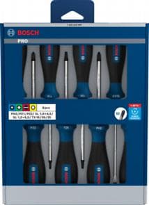 BOSCH PROFESYONEL TORNAVİDA SETİ 8 PARÇA 2X SL VE 2X PH 1X PZ 3X TX TORNAVİDADAN OLUŞUR.