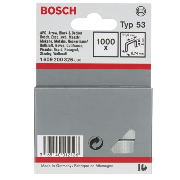 BOSCH ZIMBA TELİ TİP53 11,4*0,74*6MM 1000 Lİ