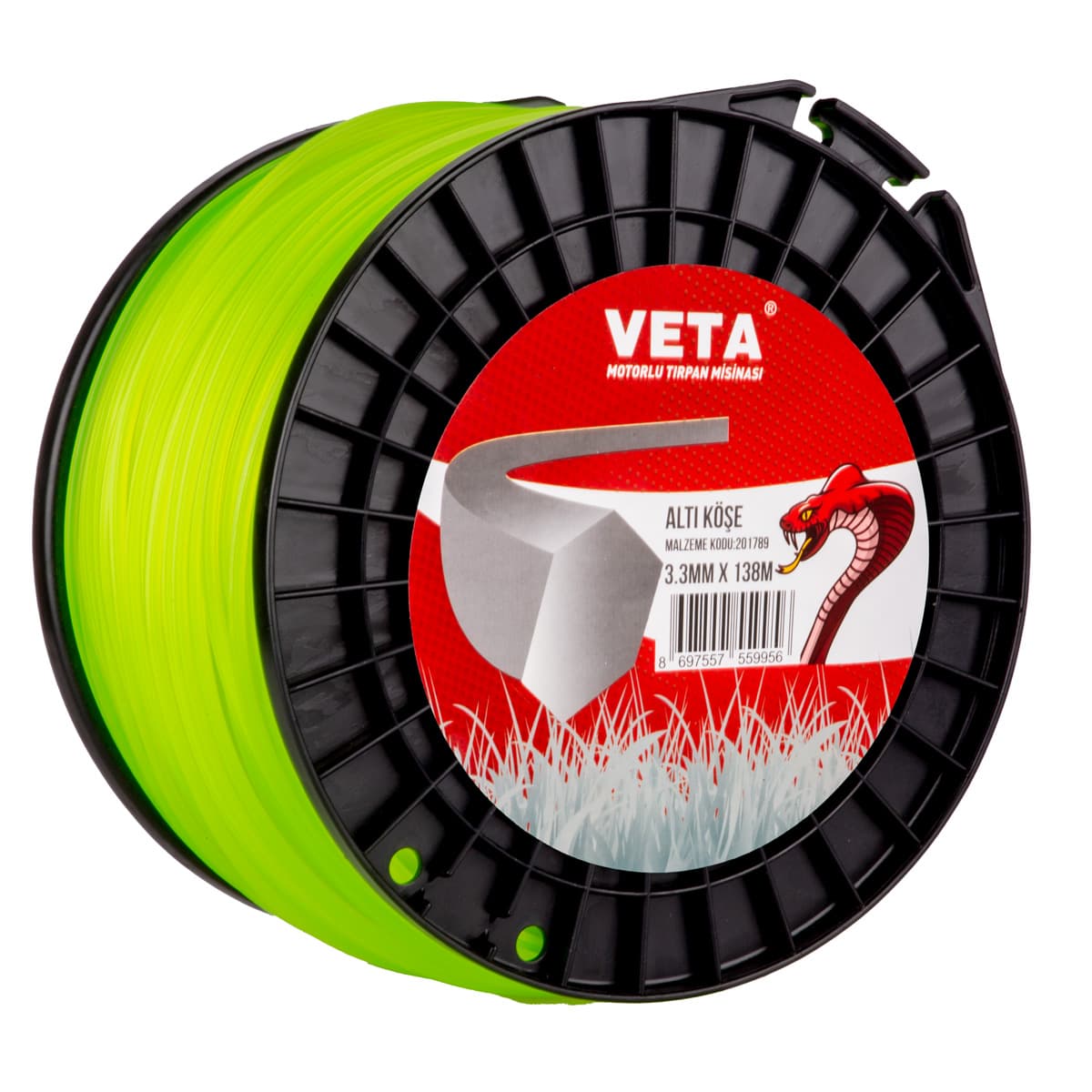 VETA TIRPAN MİSİNASI PRO SARI 6 KÖŞE 3,3 MM / 138 MT