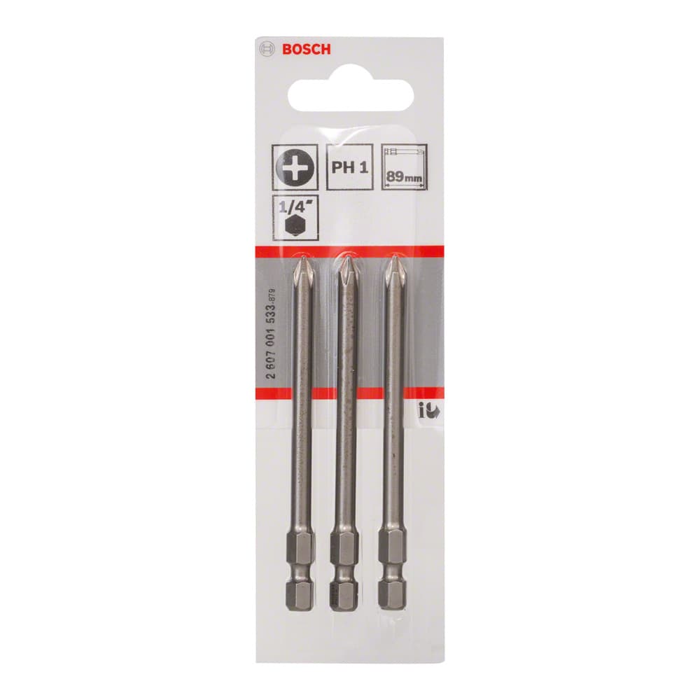 BOSCH BİTS UÇ EXTRAHARD PH1 89 MM 3 LÜ