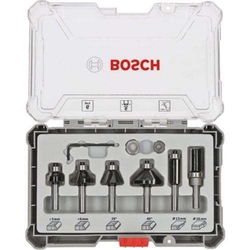 BOSCH AHŞAP FREZE UCU SETİ 8MM 6 LI ( 19; 25; 25; 35; 13; 16MM)