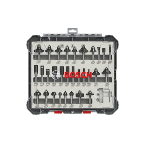BOSCH AHŞAP FREZE UCU SETİ 8MM KARIŞIK 30 LU